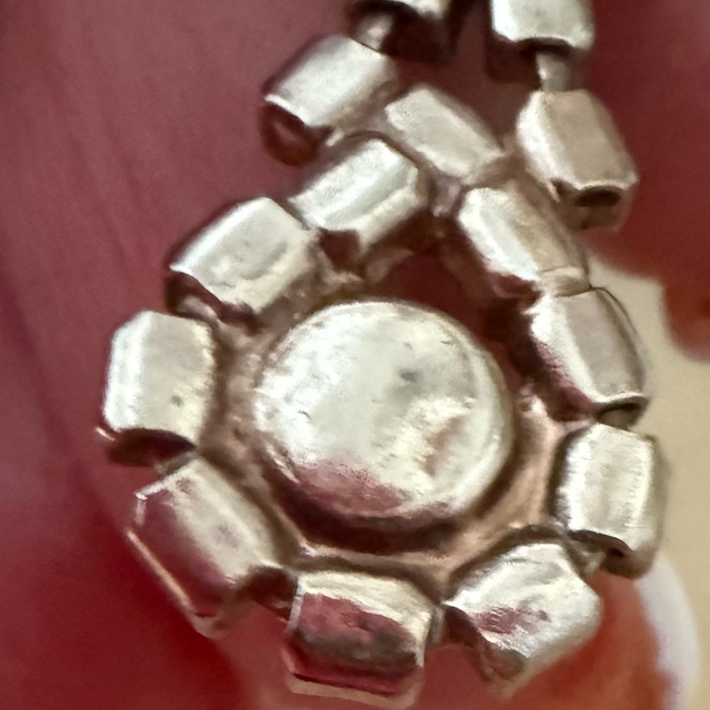 Cache Sparkling Silver Drop Earrings - image 8